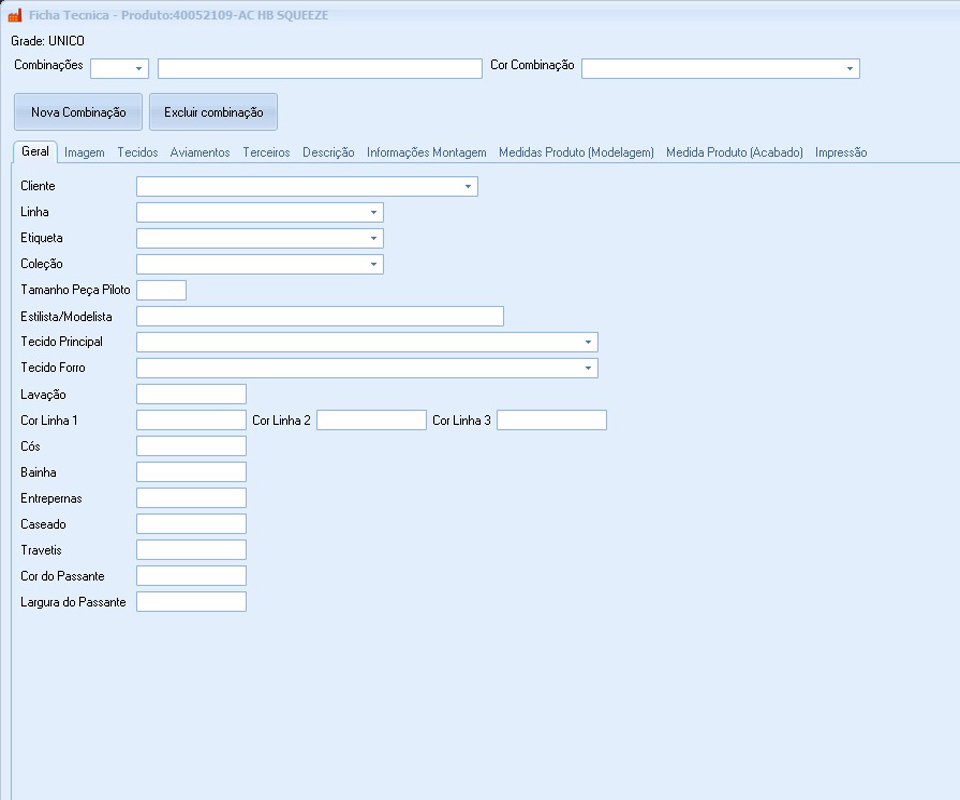 producao - ficha tecnica
